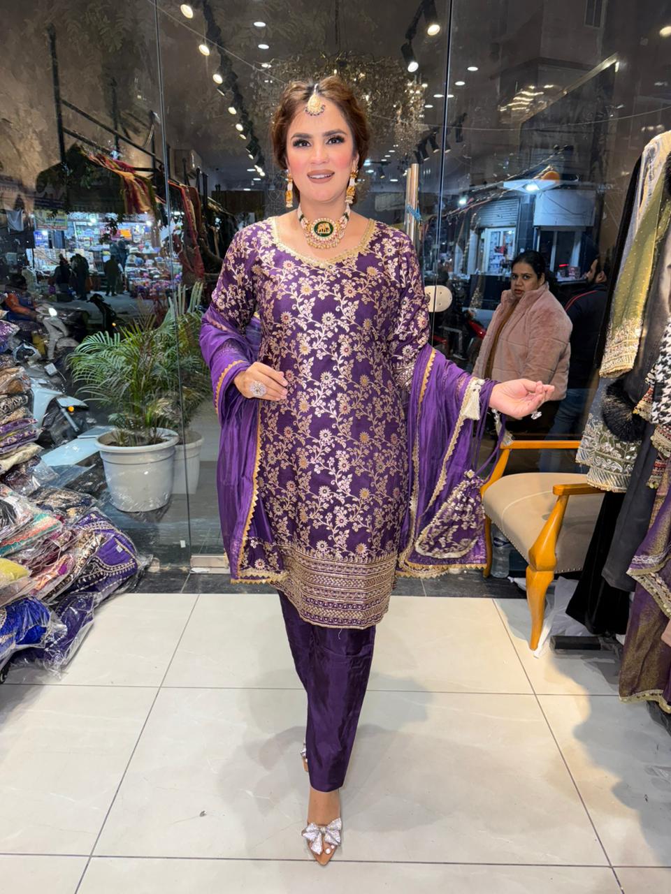 Beautiful Banarsi Silk Suit PC2511