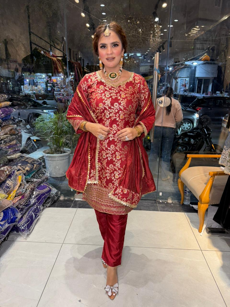 Beautiful Banarsi Silk Suit PC2511