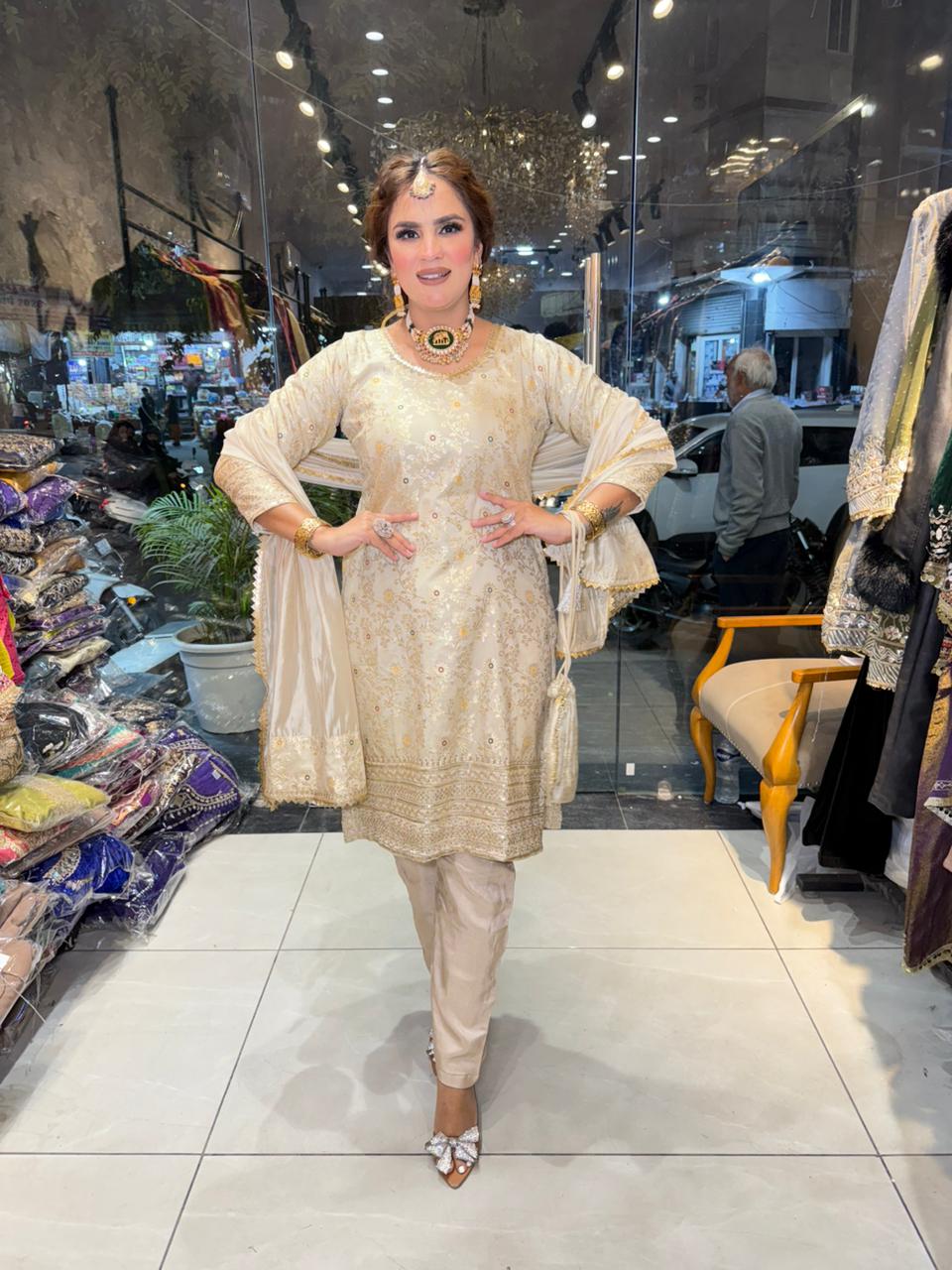 Beautiful Banarsi Silk Suit PC2511