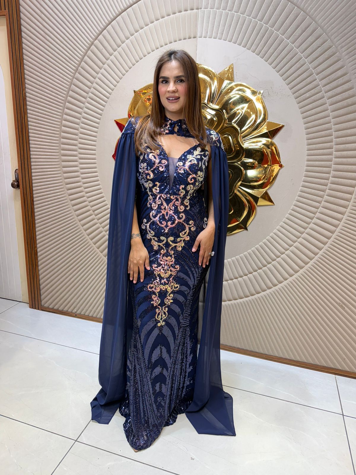 Elegant Long Dress With Heavy Work PC2515