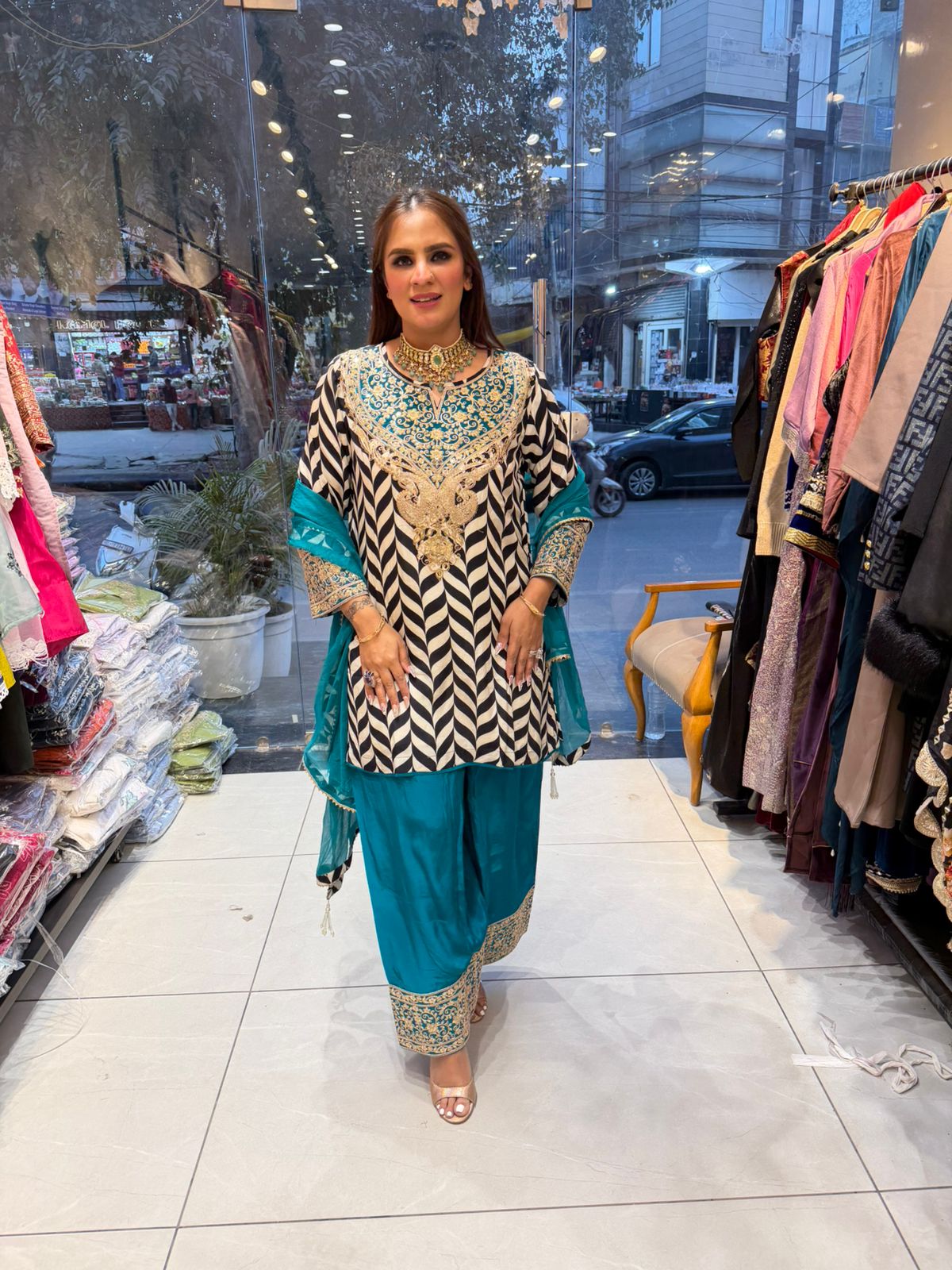 Stunning Heavy Neck Designer Suit PC2558