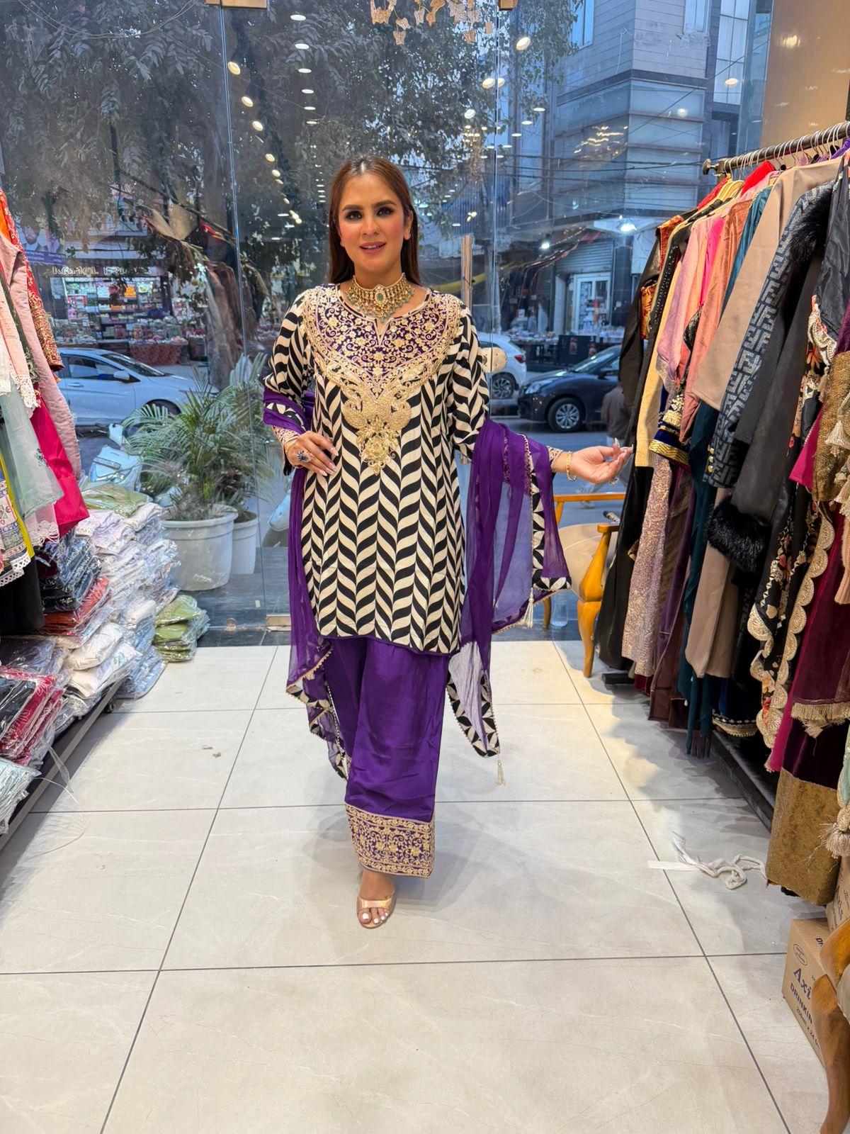 Stunning Heavy Neck Designer Suit PC2558