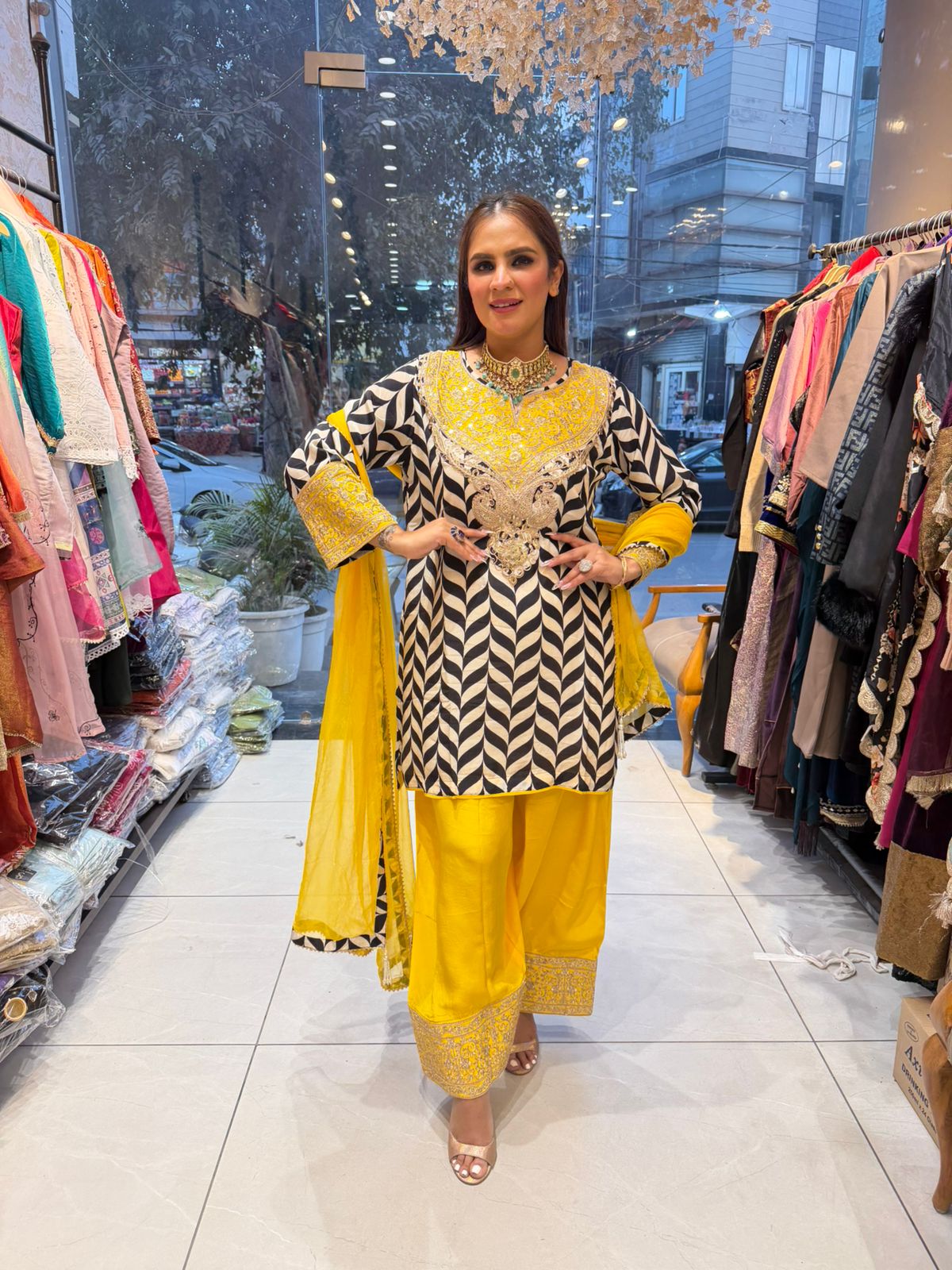 Stunning Heavy Neck Designer Suit PC2558