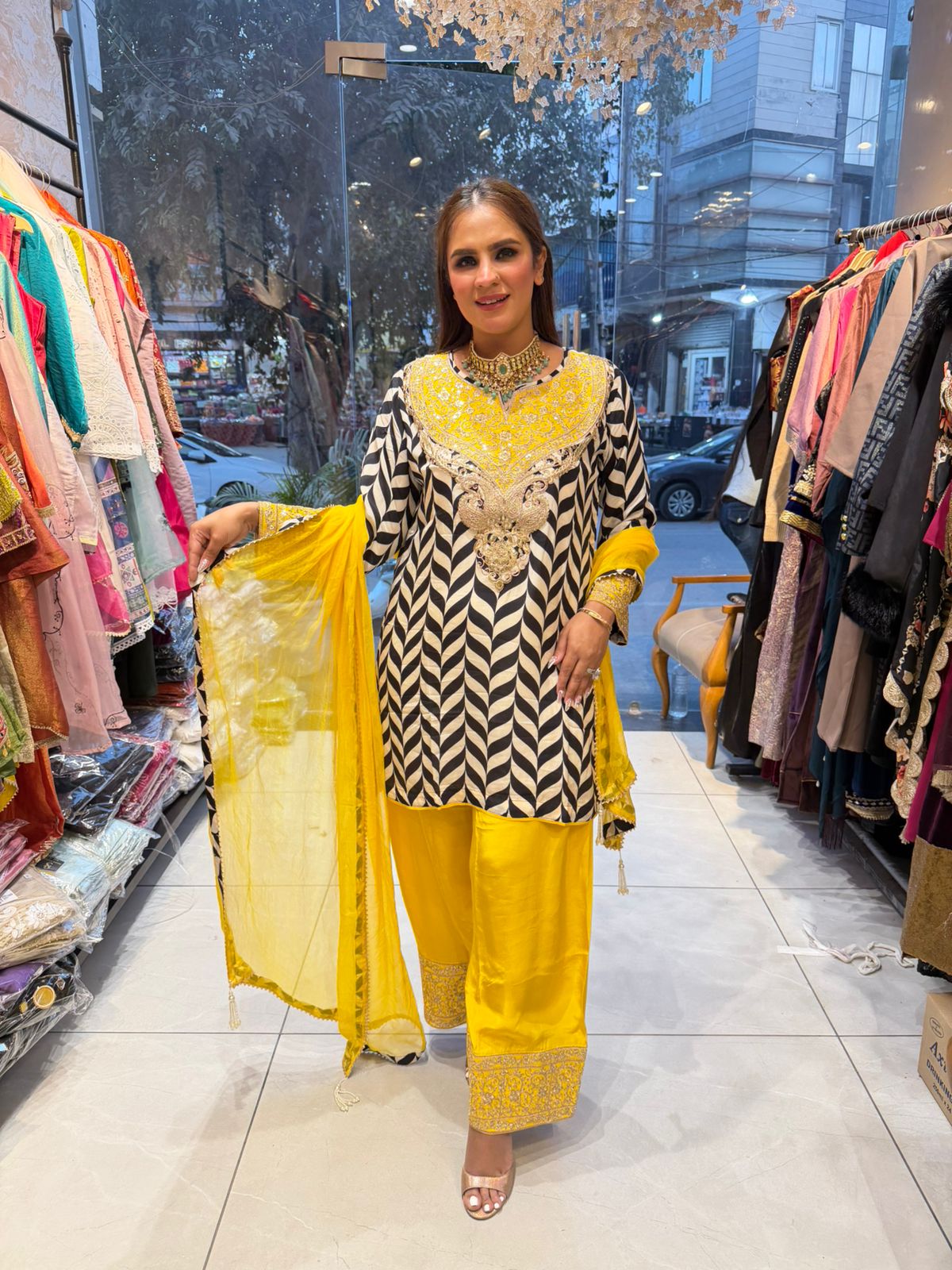 Stunning Heavy Neck Designer Suit PC2558