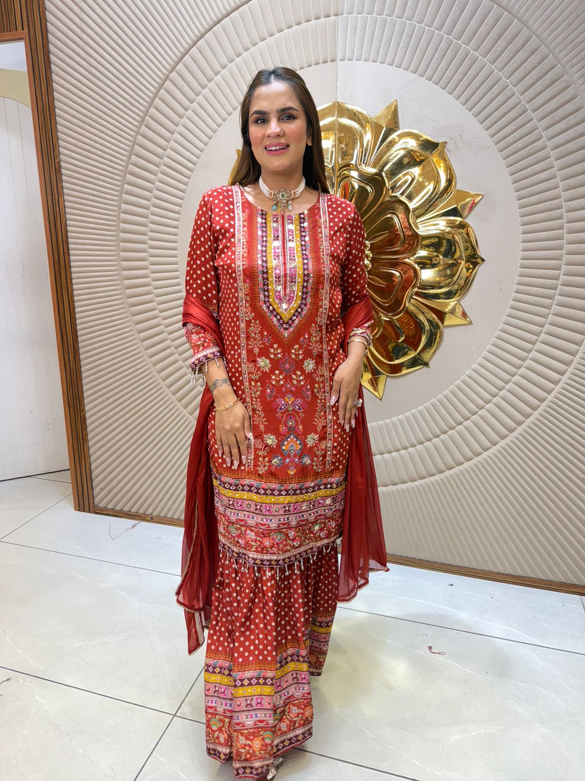 Beautiful Party Wear Suit With Lace Work PC2563