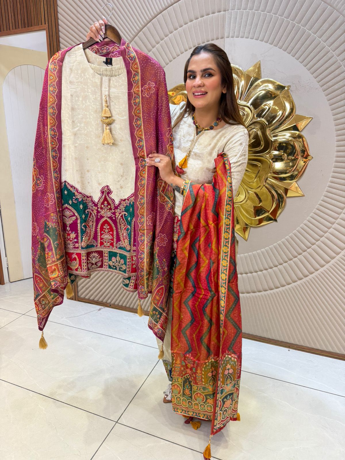 Elegant Suit Beautiful Dupatta PC2566