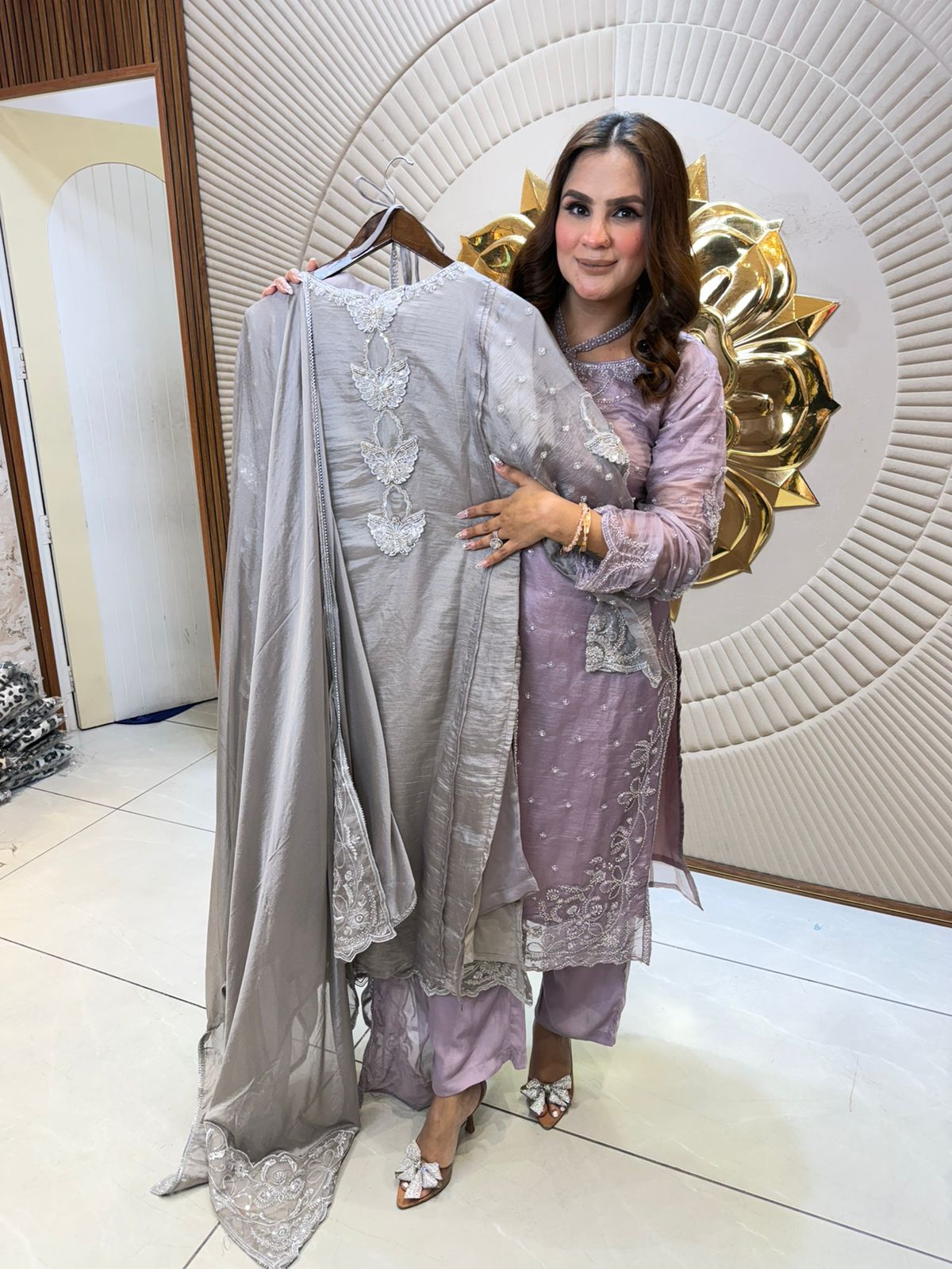 Elegant Party Wear Suit With Heavy Work PC2626