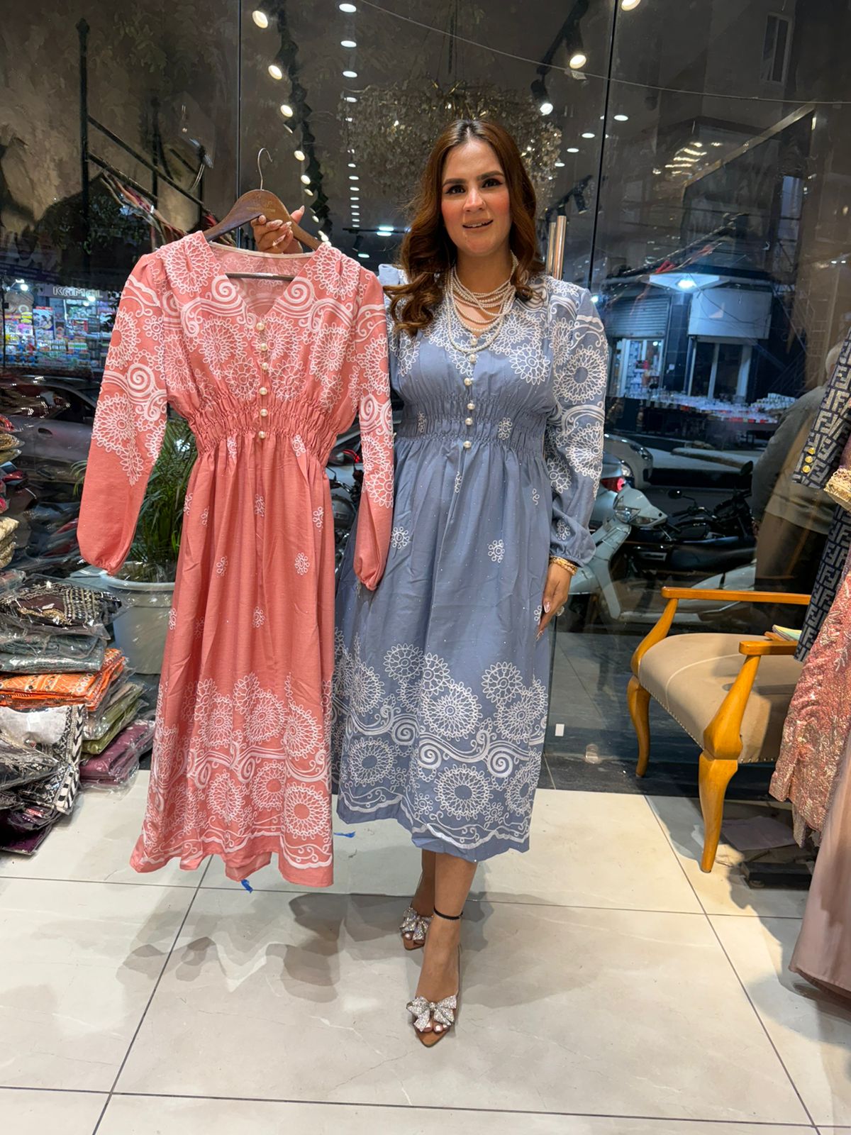Beautiful Full Sleeves Dress PC2640