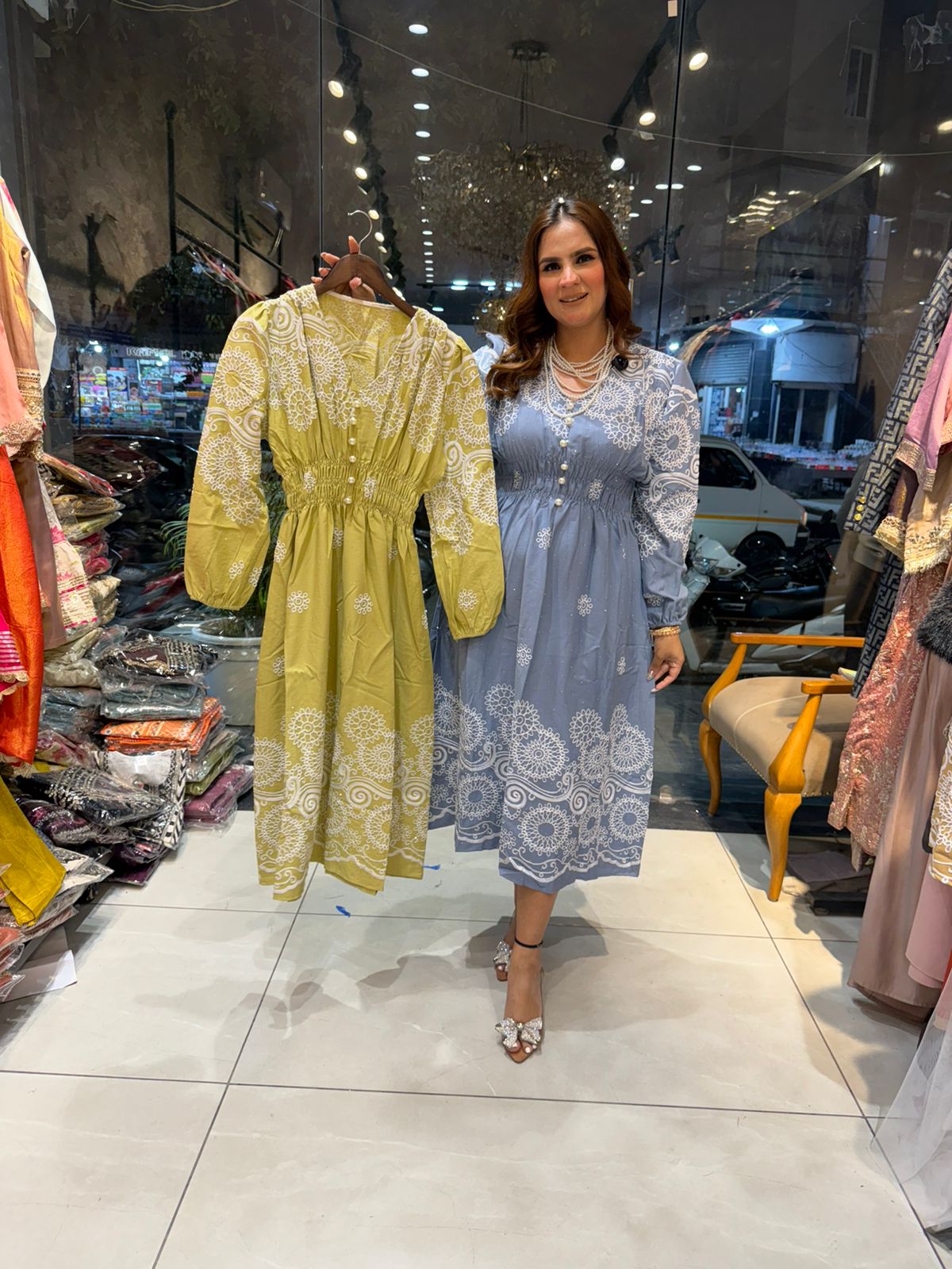 Beautiful Full Sleeves Dress PC2640