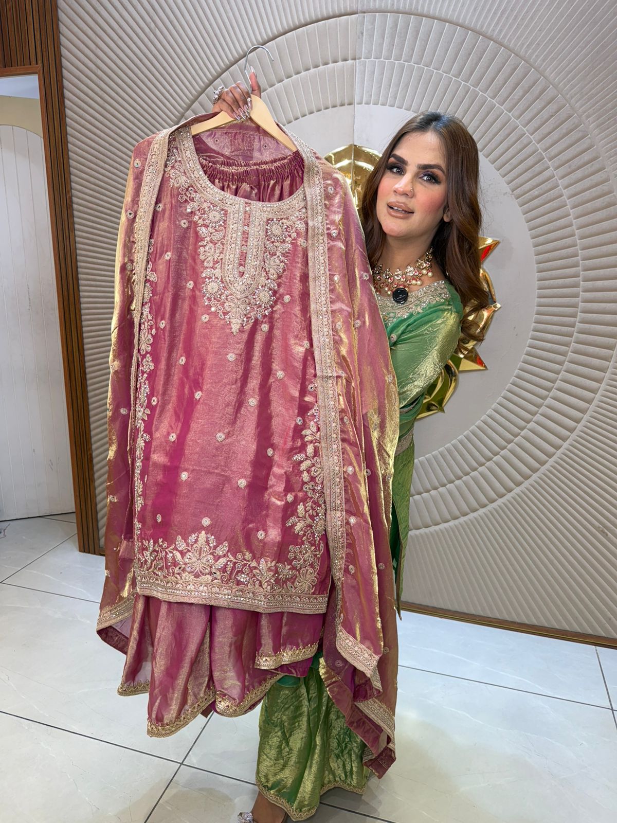 Beautiful Suit with Lace Work PC2669