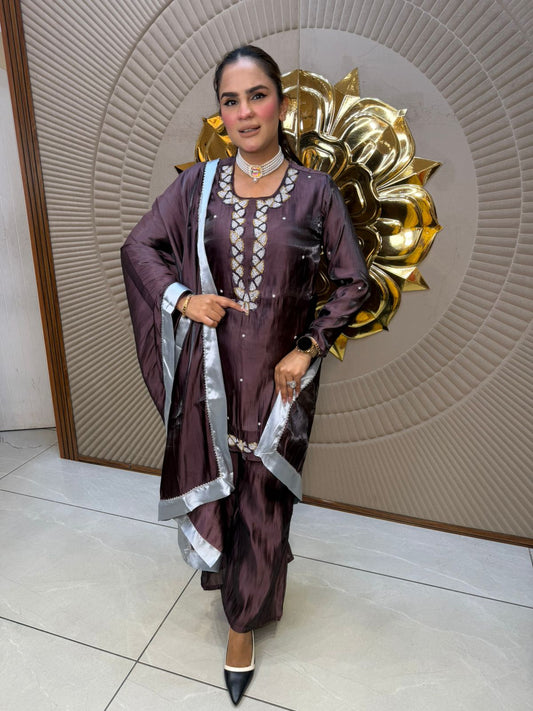 Beautiful Suit With Lace Work PC2711