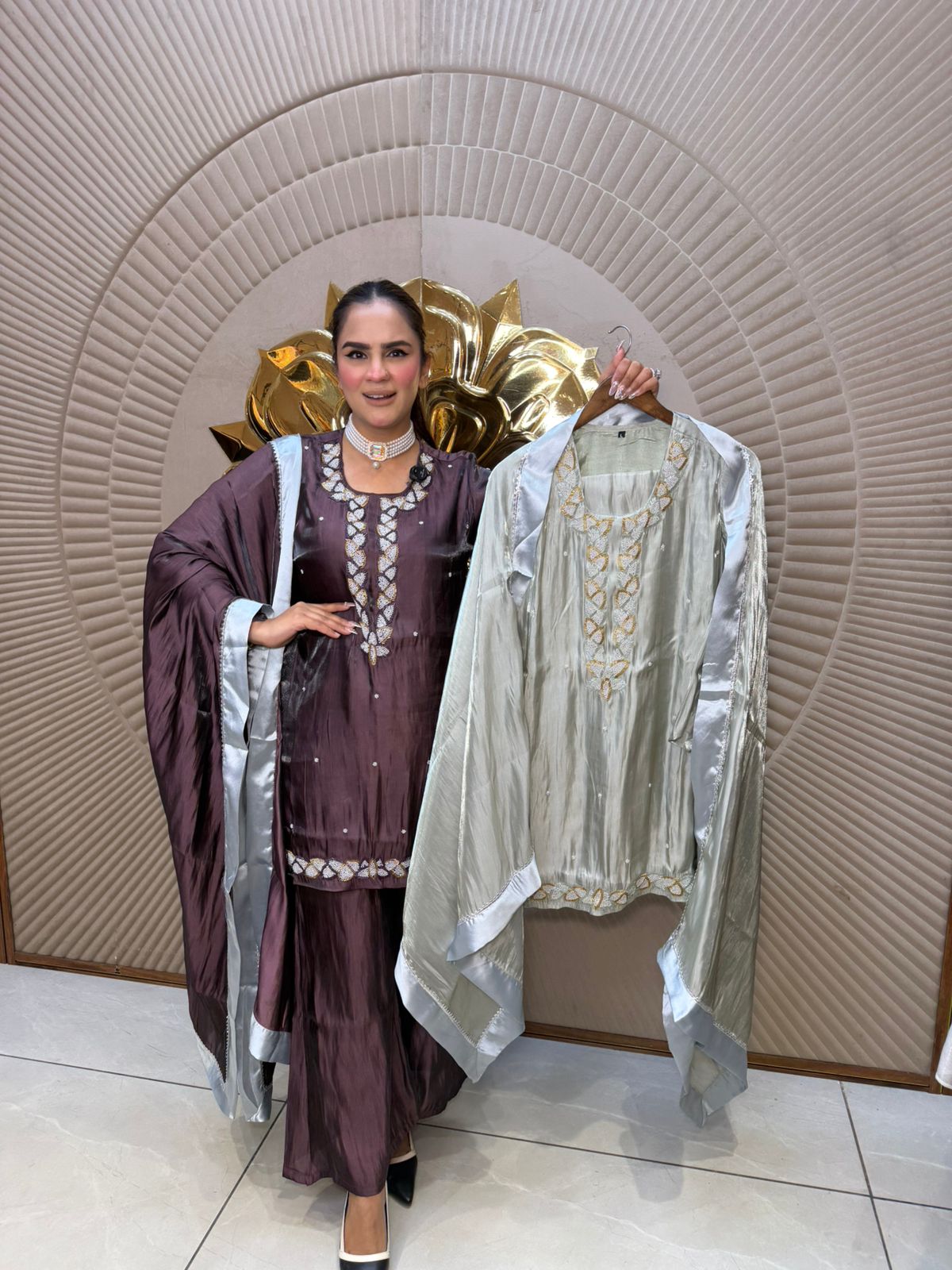 Beautiful Suit With Lace Work PC2711