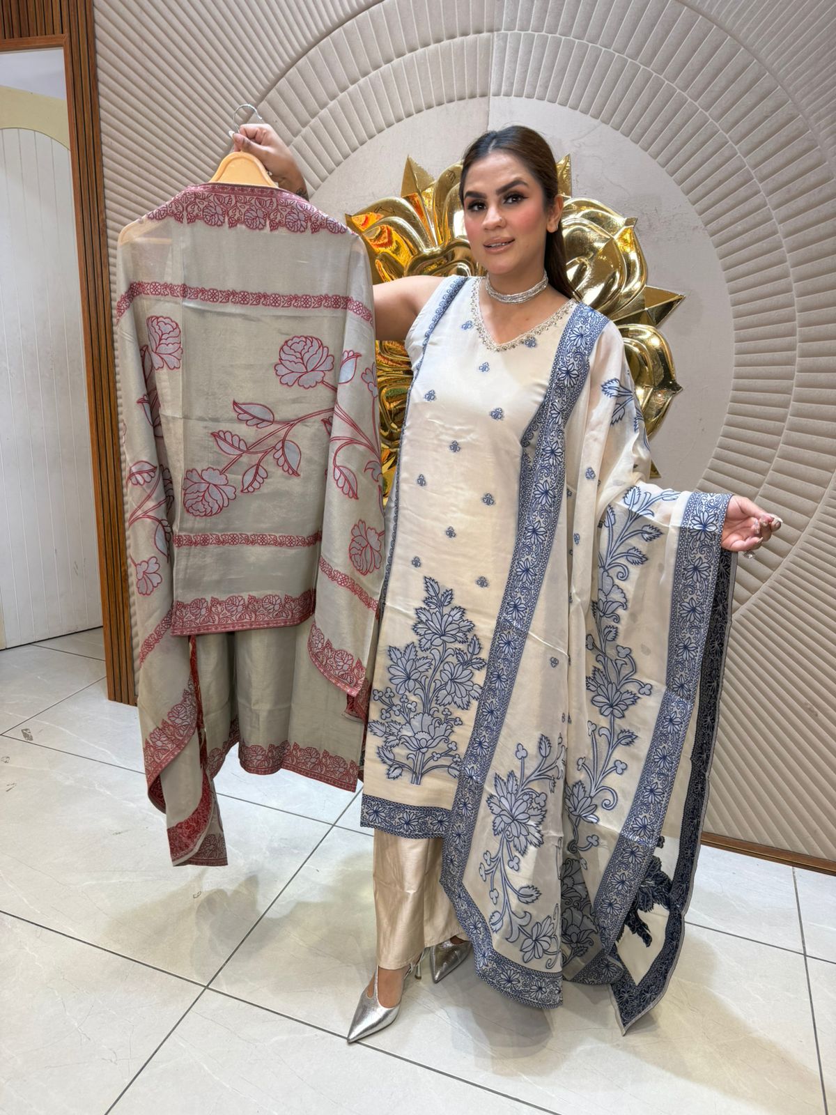 Beautiful Floral Work Suit PC2729