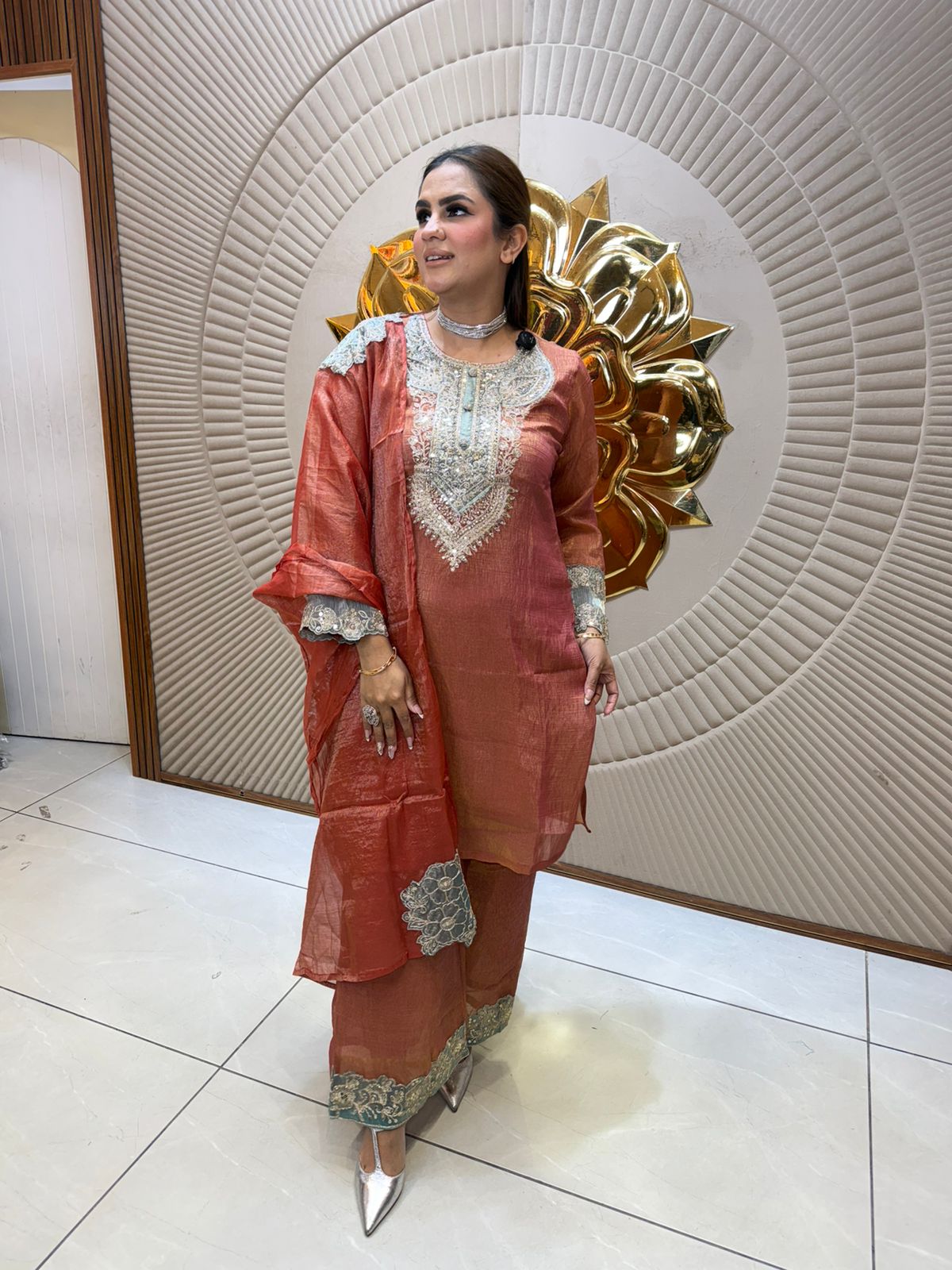 Beautiful Floral Work Suit PC2732