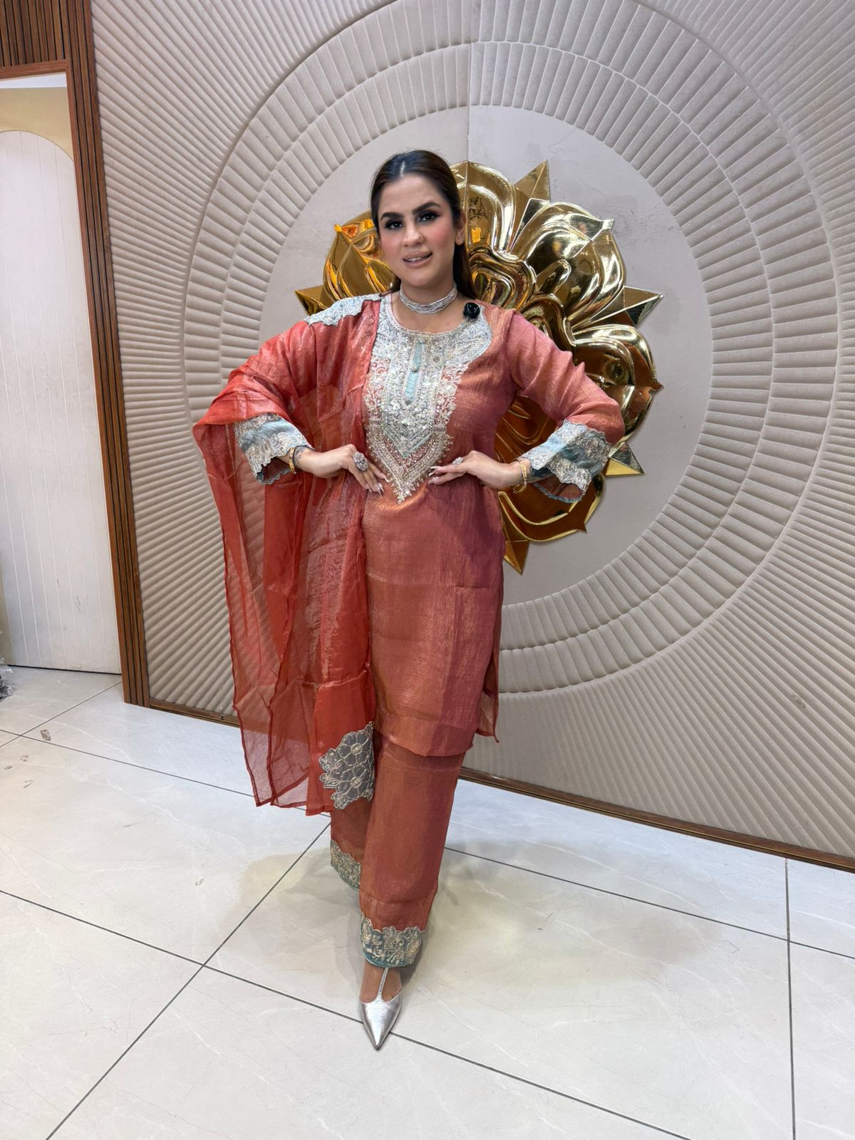 Beautiful Floral Work Suit PC2732