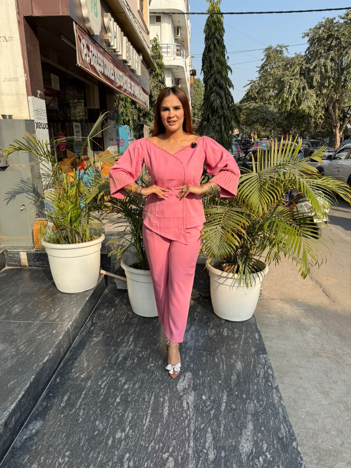 Stunning Crape Co-Ord Set PC2752