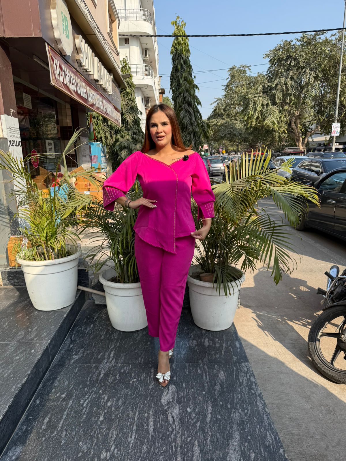 Stunning Crape Co-Ord Set PC2752