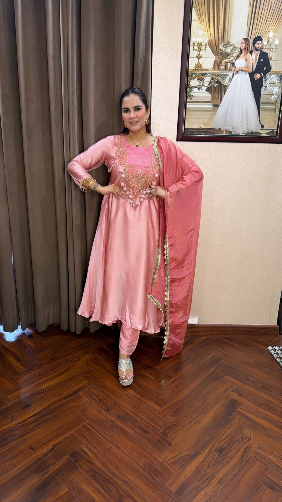 Stunning Crape Long Suit PC2761