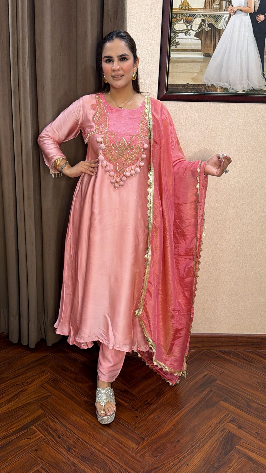 Stunning Crape Long Suit PC2761