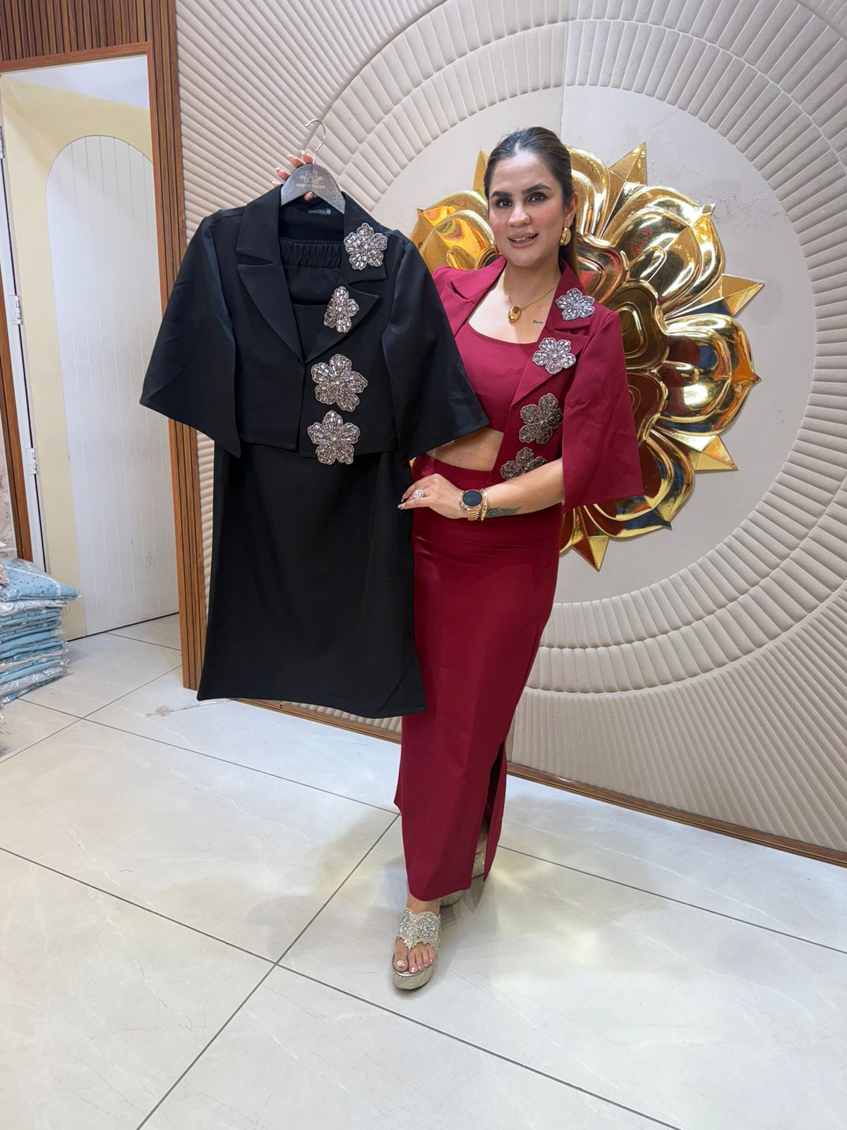 Beautiful 3-Piece Skirt Co-Ord Set PC2764