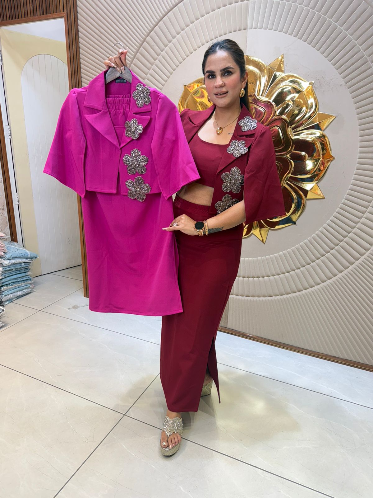 Beautiful 3-Piece Skirt Co-Ord Set PC2764