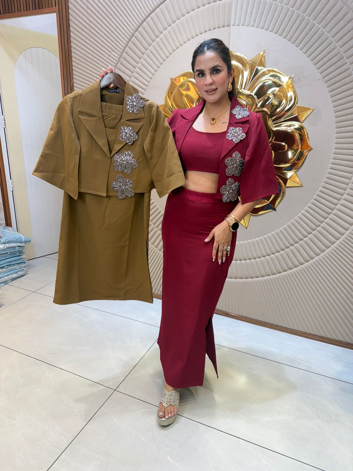 Beautiful 3-Piece Skirt Co-Ord Set PC2764