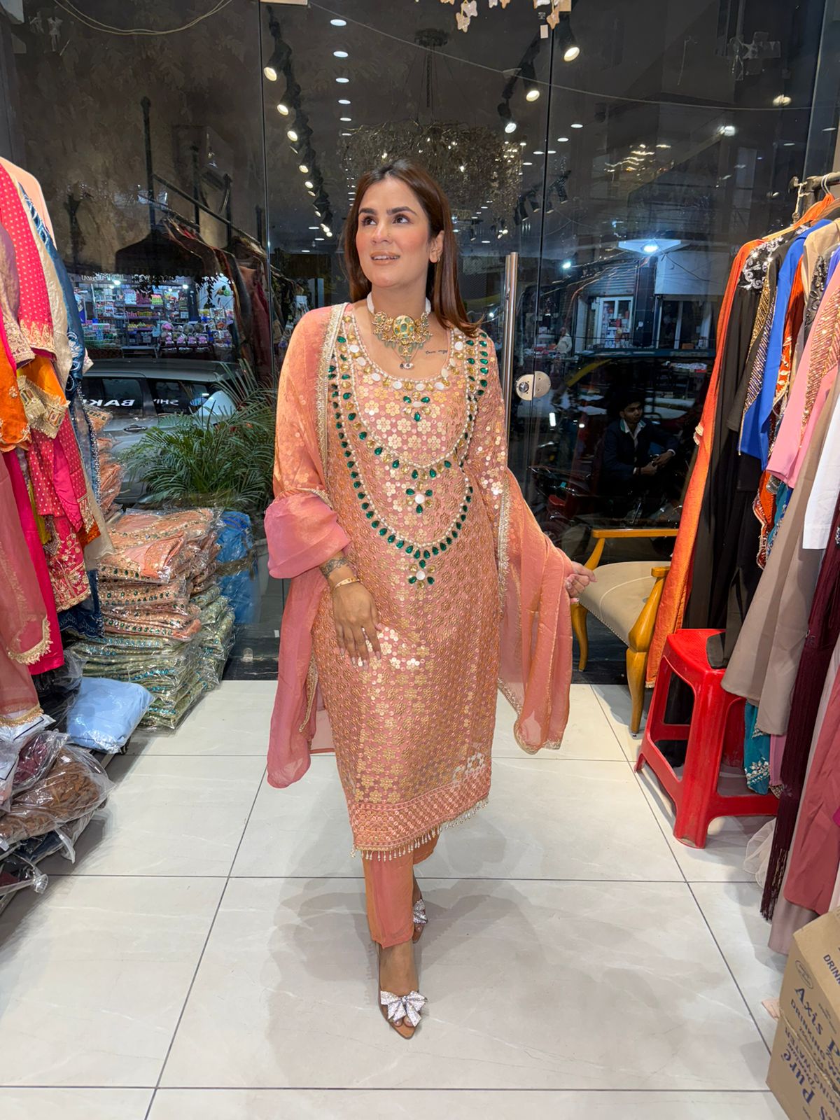 Elegant Small Flower Design Suit PC2805