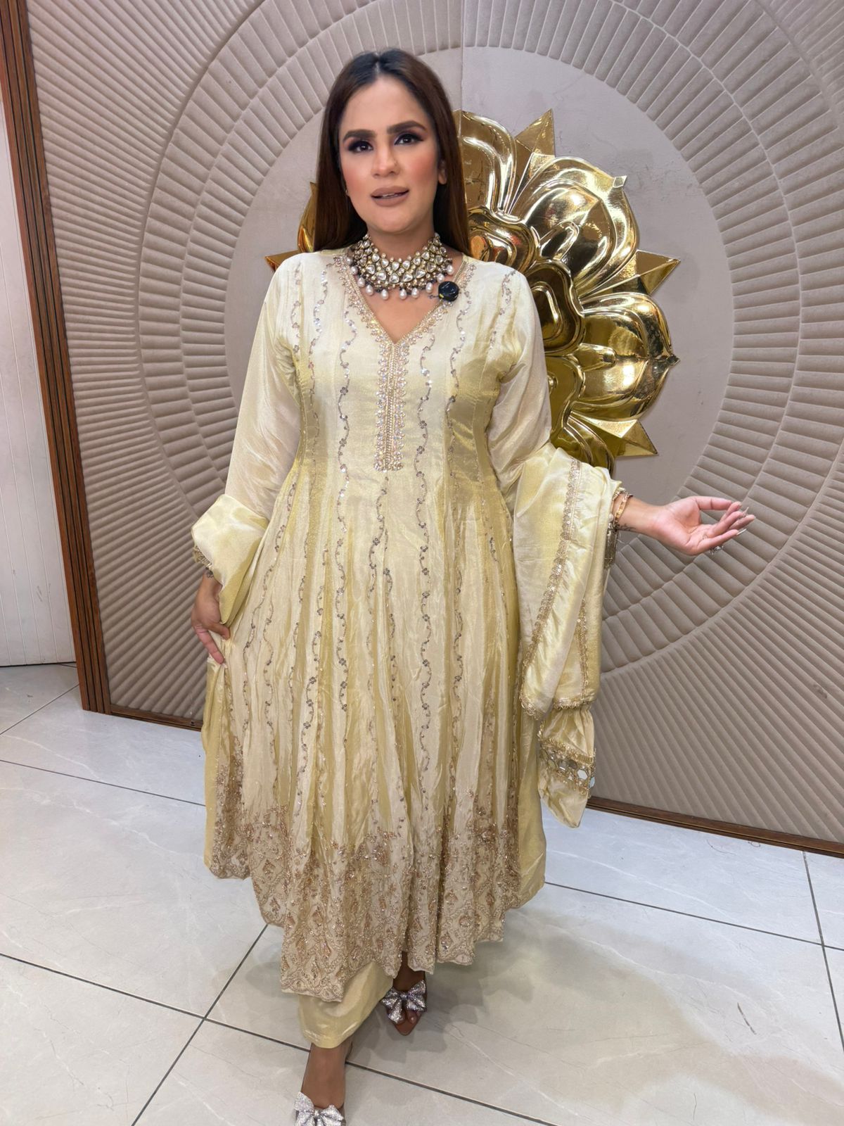 Stunning Party Wear Long Suit PC2808