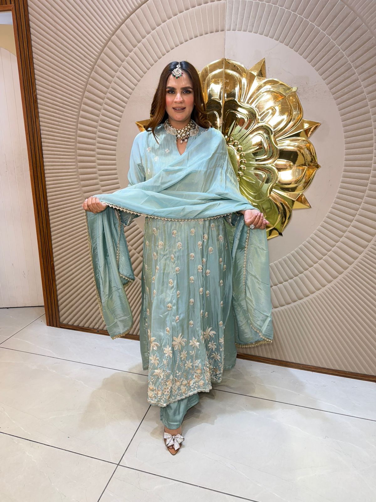 Beautiful Long Suit With Embroidery Suit PC2619