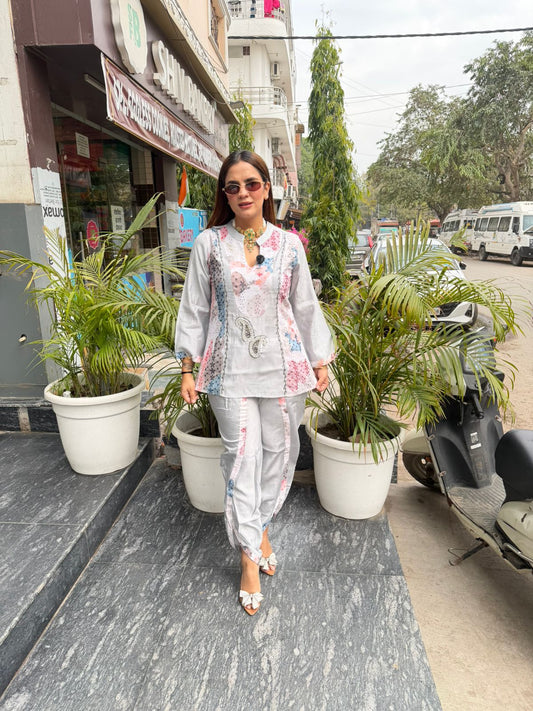 Stunning Floral Print Suit PC272