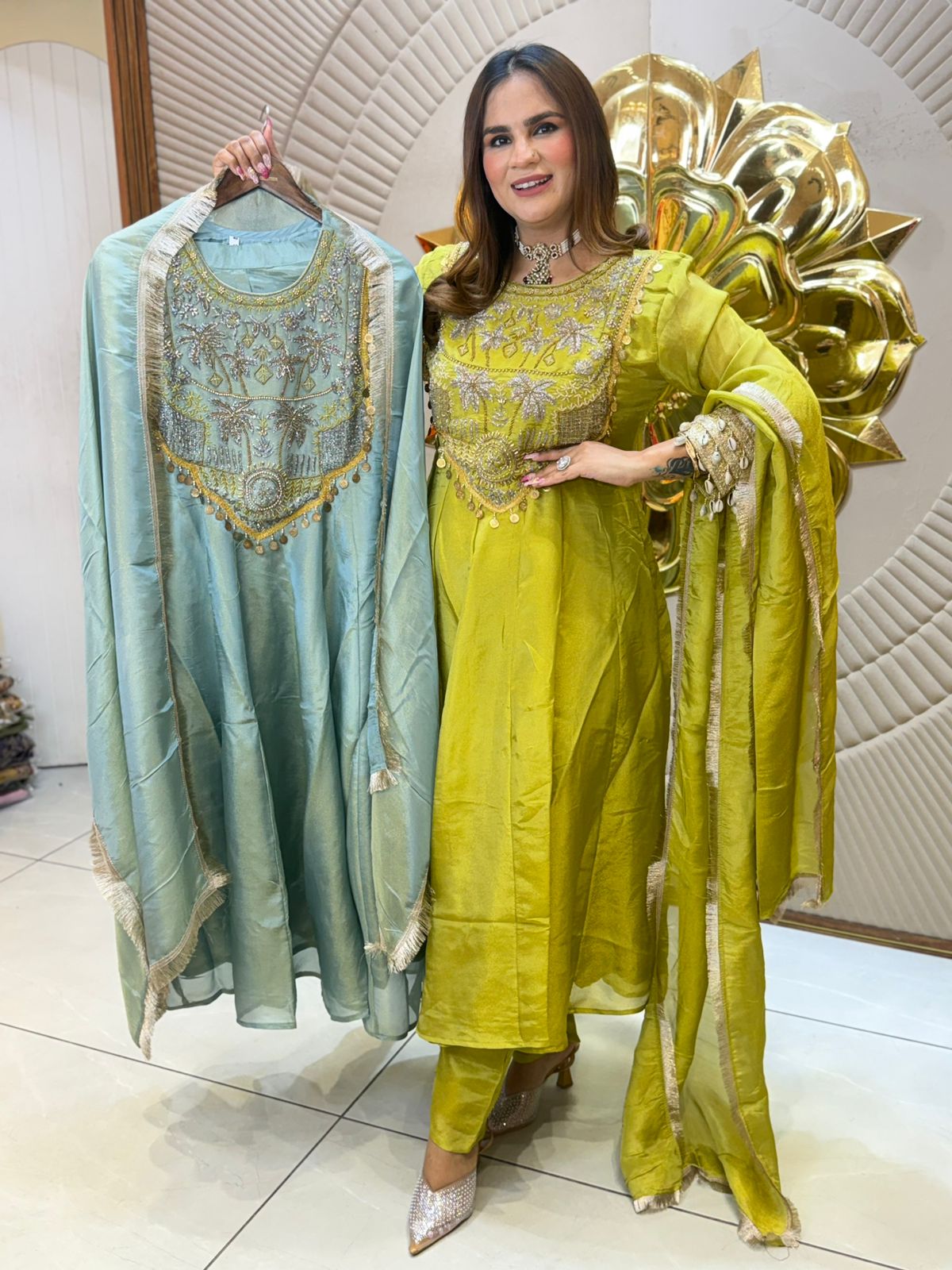 Stunning Designer Long Suit PC2710