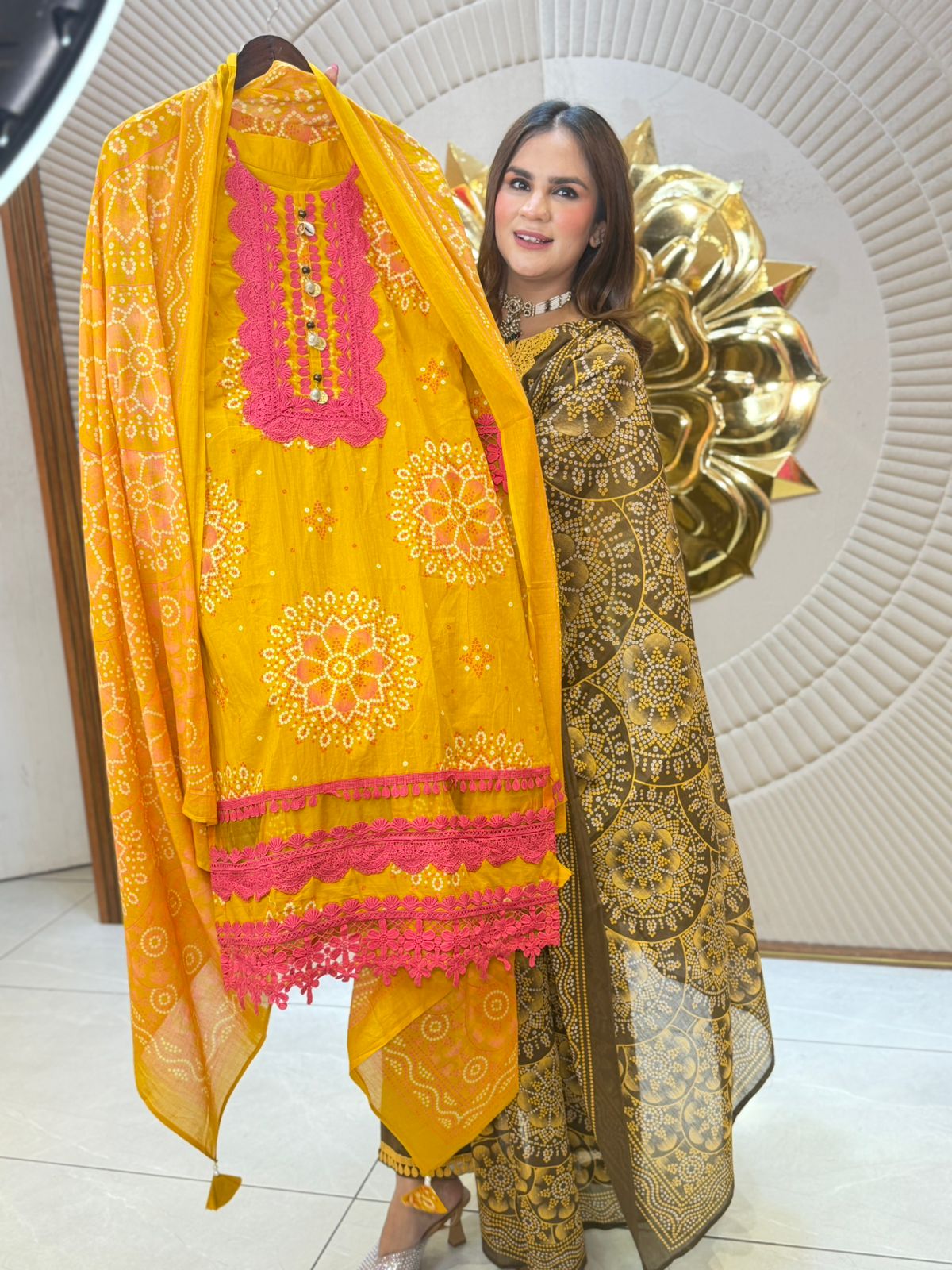 Beautiful Suit with Lace Work PC2716