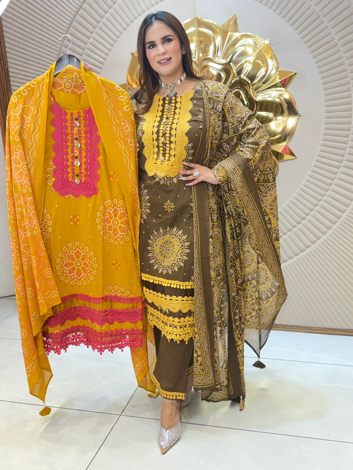 Beautiful Suit with Lace Work PC2716