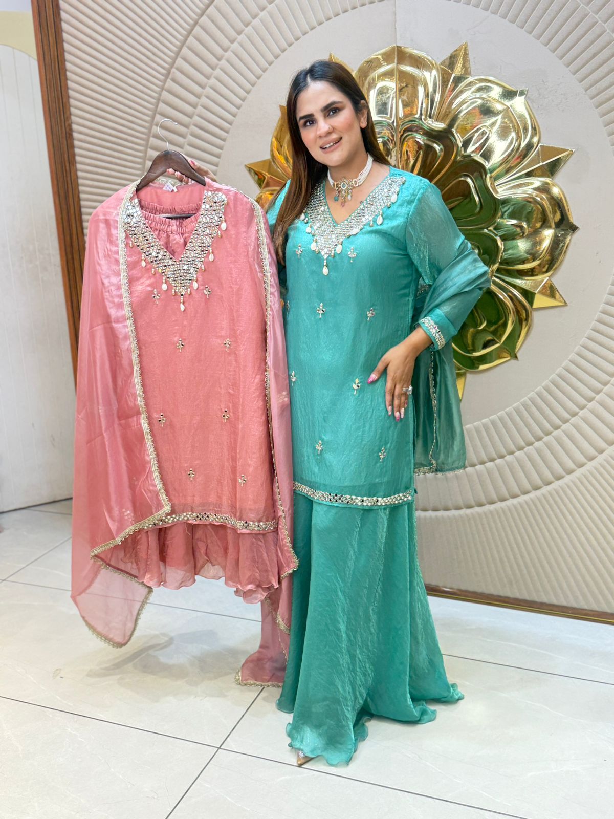 Beautiful Party Wear Plazzo Suit PC2733