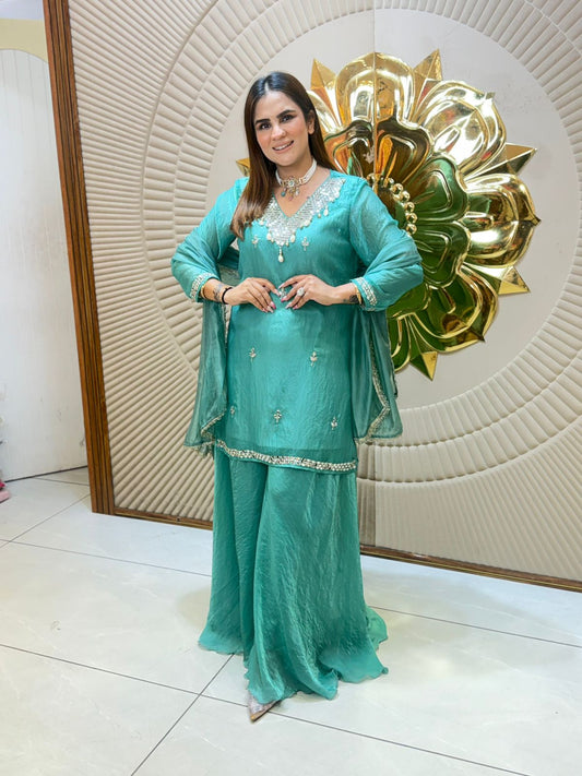 Beautiful Party Wear Plazzo Suit PC2733