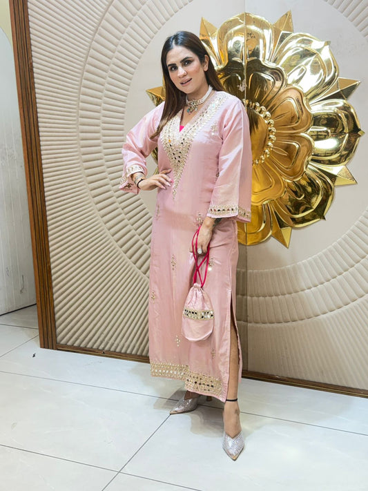 Beautiful Mirror Work Indo Western Drees PC2735