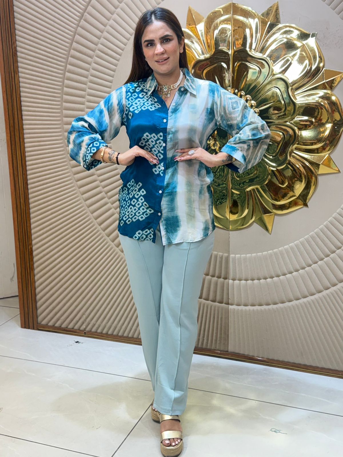 Stunning Pattern Print Shirt PC2739