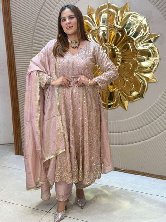 Beautiful Sequence Work Anarkali Suit PC2747