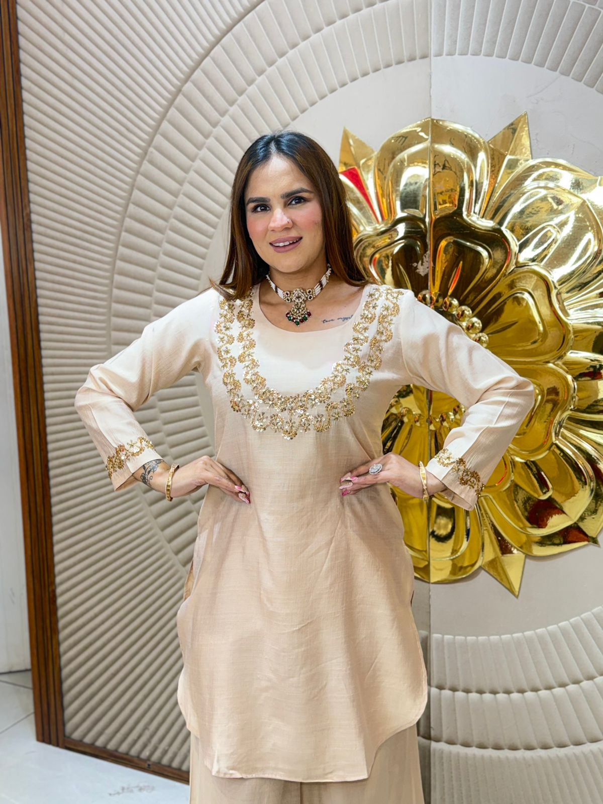 Beautiful Full Sleeves Plazzo Suit PC2749