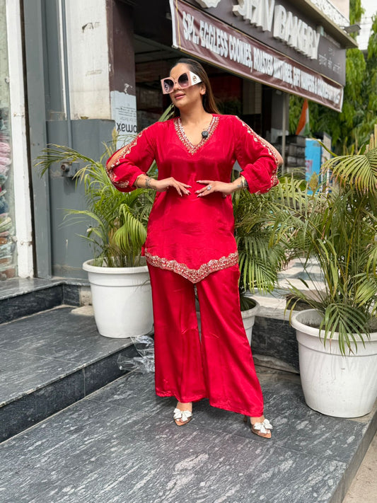 Stunning Cut Out Plazzo Co-Ord Set PC2756