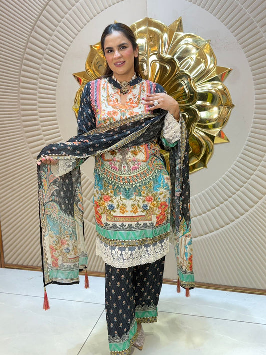 Stunning Floral Print Suit PC2760