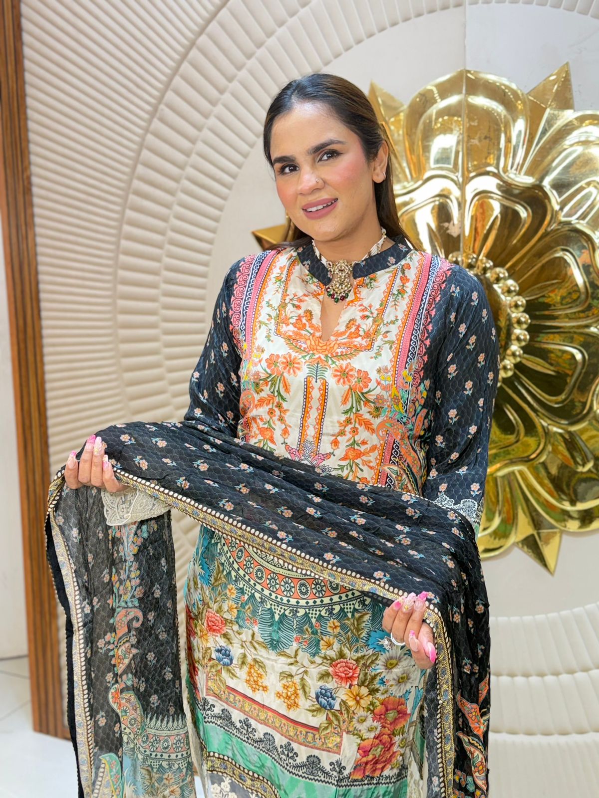 Stunning Floral Print Suit PC2760