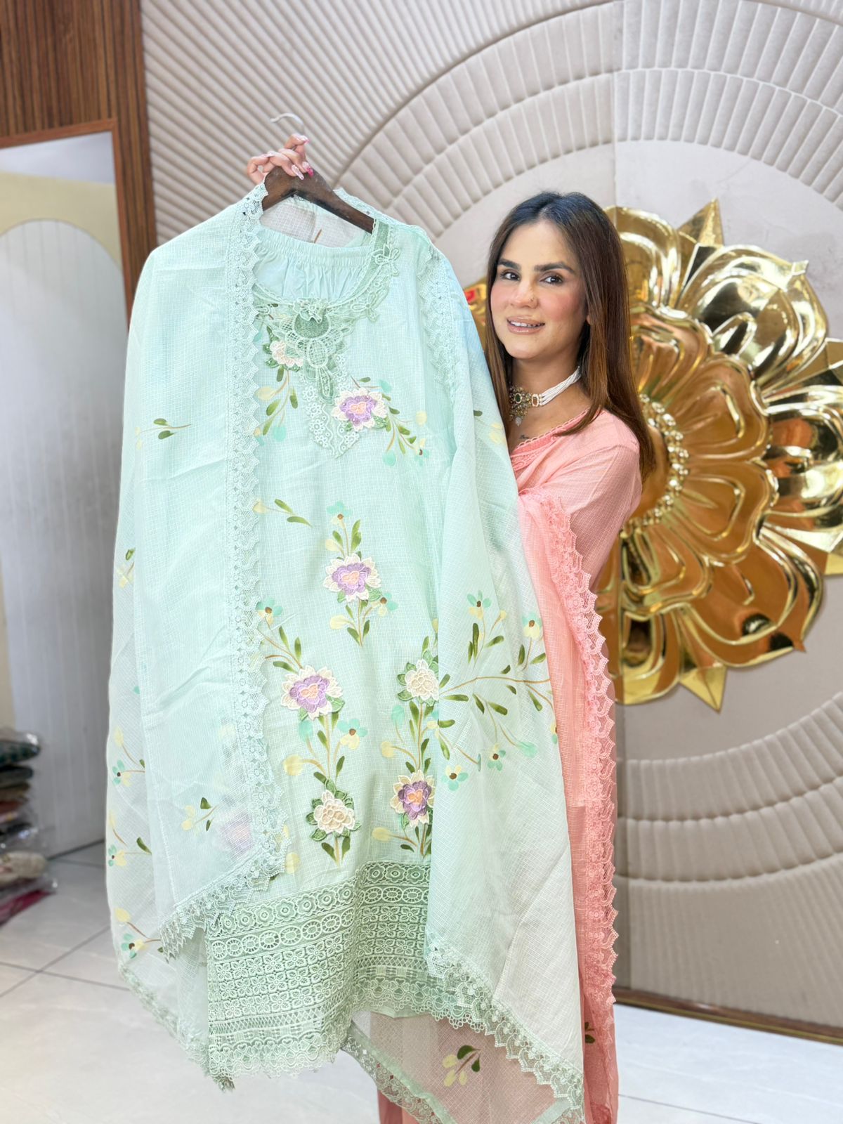 Beautiful Flower Print Suit PC2787