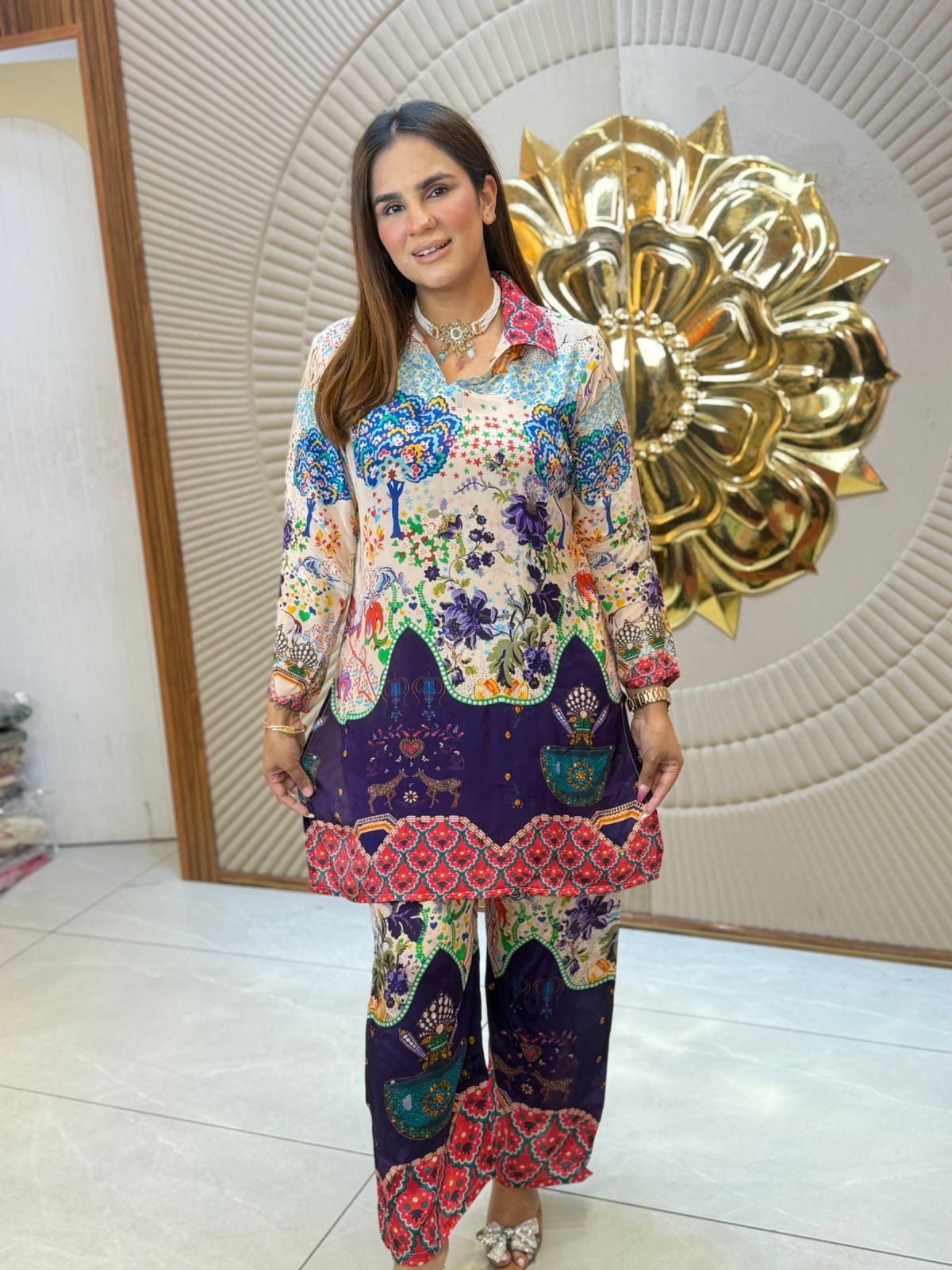 Beautiful Pattern Print Co-Ord Set PC2788