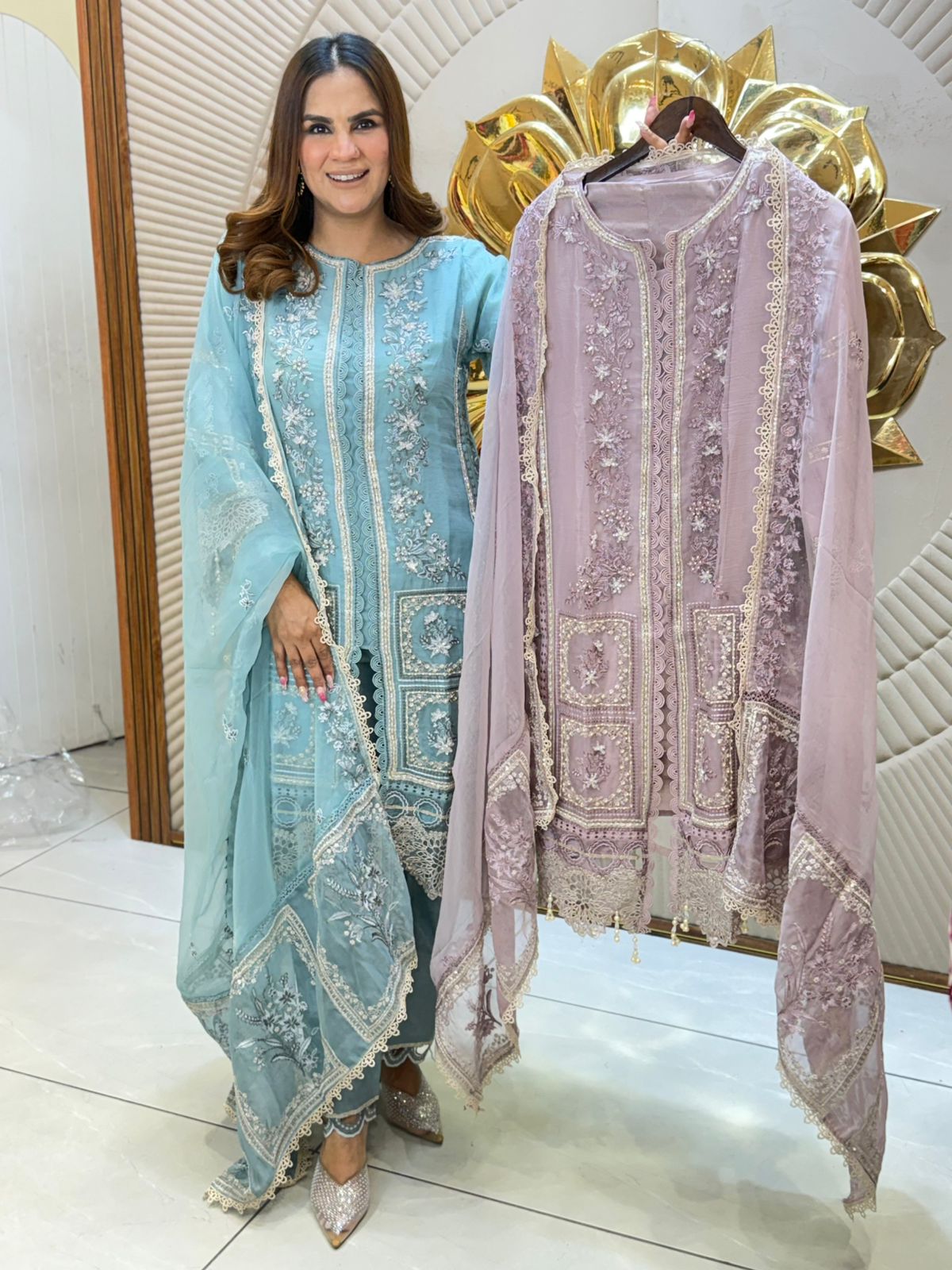 Beautiful Embroidery Suit PC2789