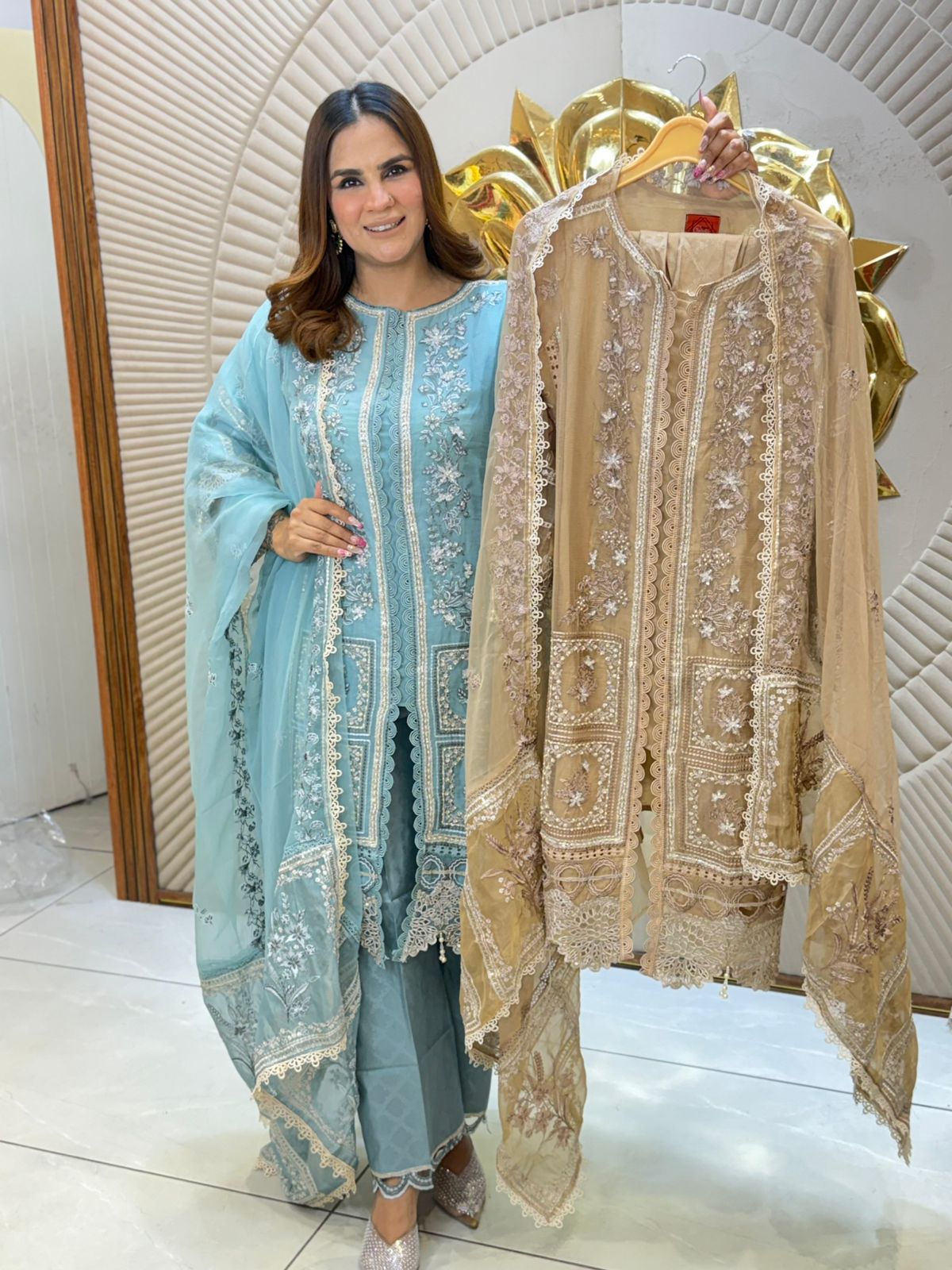 Beautiful Embroidery Suit PC2789
