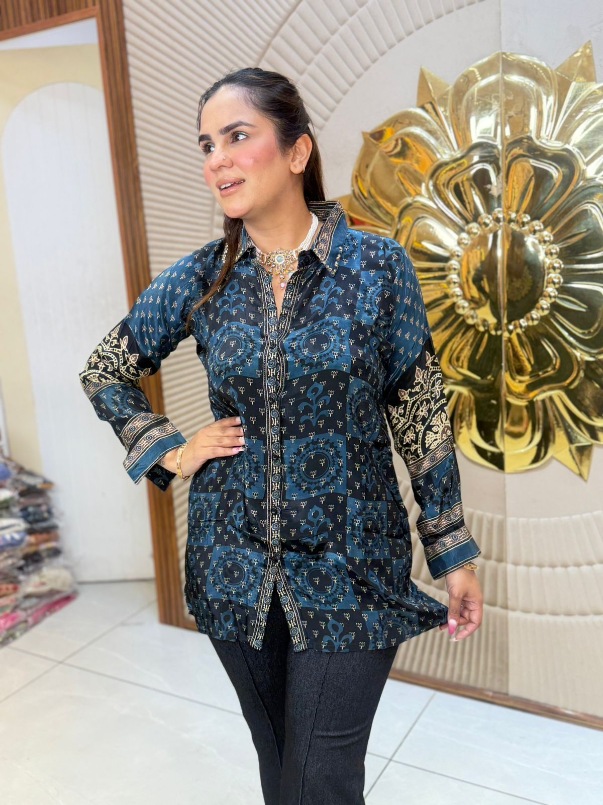 Stunning Pattern Print Suit PC2813