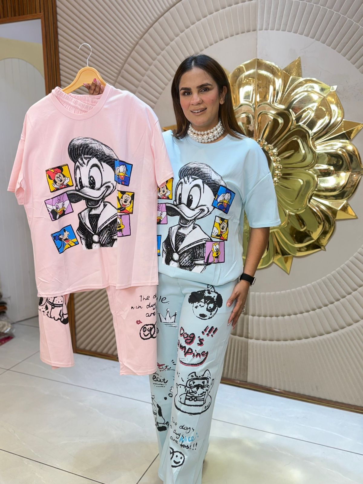 Cute Cartoon Print Co-Ord Set PC2837