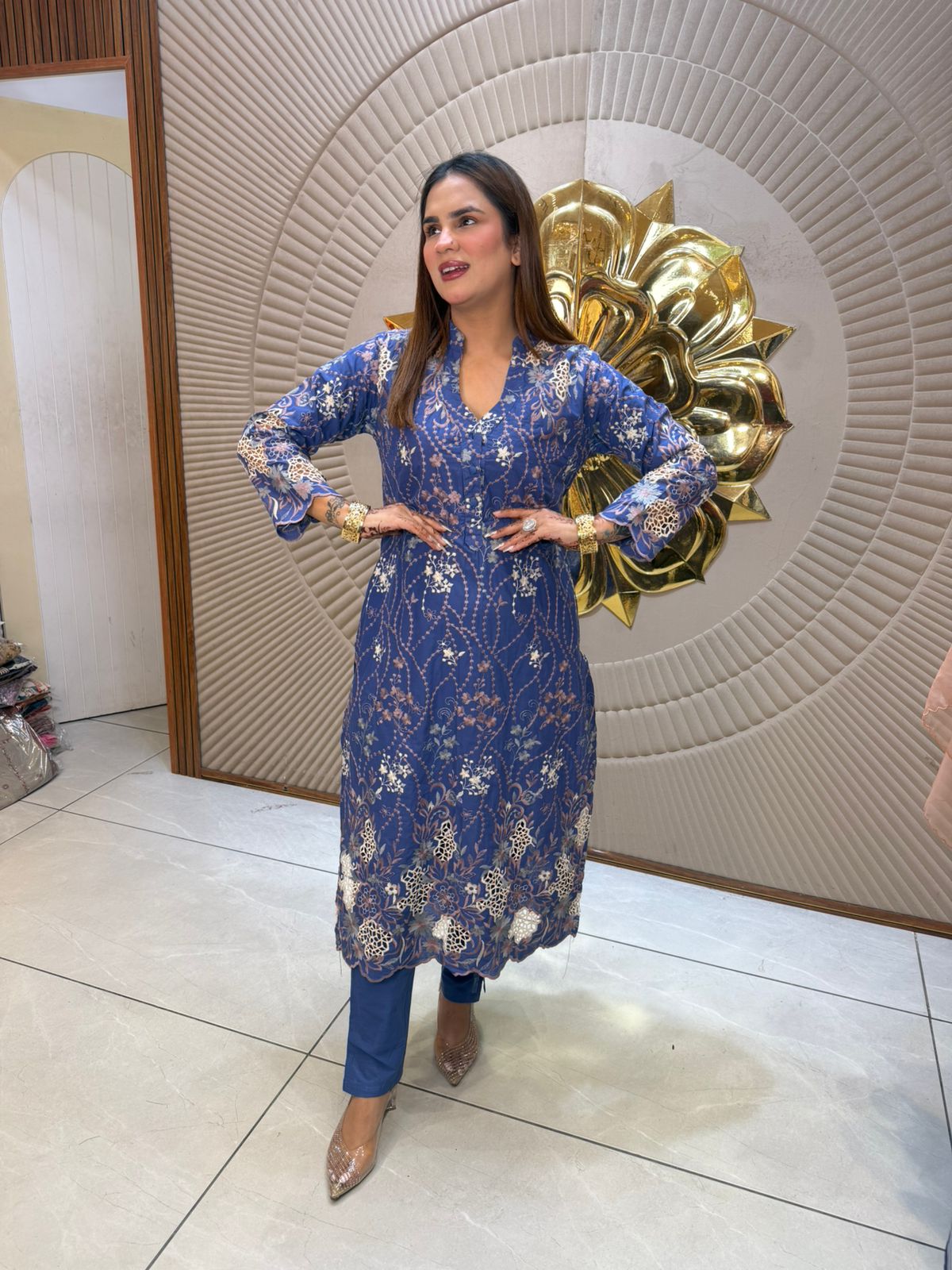 Beautiful Floral Print Suit PC2874