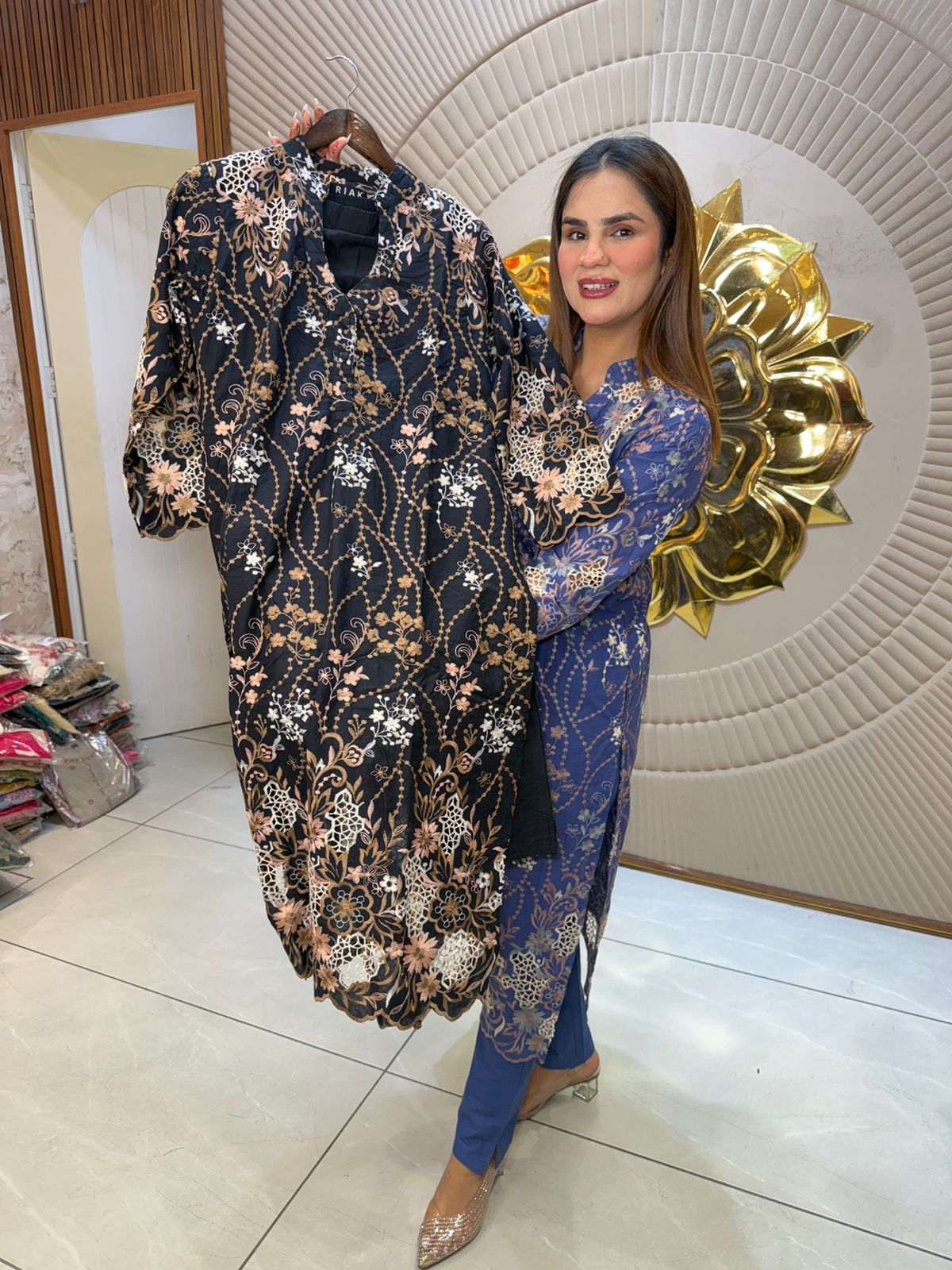 Beautiful Floral Print Suit PC2874